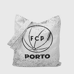 Сумка-шопер Porto с потертостями на светлом фоне, цвет: 3D-принт