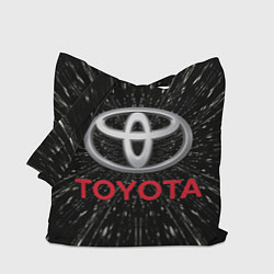 Сумка-шопер Тойота, эмблема, автомобильная тема, цвет: 3D-принт