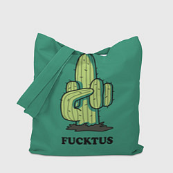 Сумка-шопер Fucktus cactus, цвет: 3D-принт