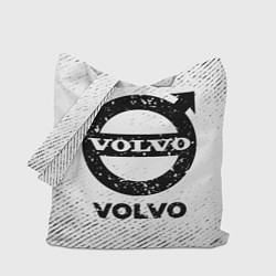 Сумка-шоппер Volvo с потертостями на светлом фоне