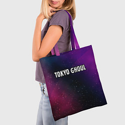 Сумка-шопер Tokyo Ghoul gradient space, цвет: 3D-принт — фото 2