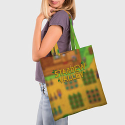Сумка-шопер Огород в Stardew Valley, цвет: 3D-принт — фото 2