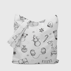 Сумка-шопер Новогодний настрой, цвет: 3D-принт