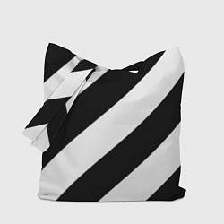 Сумка-шоппер Черно-белые полосы