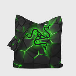 Сумка-шоппер Razer neon logo