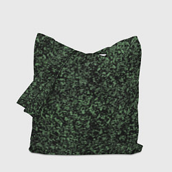 Сумка-шопер Черный и зеленый камуфляжный, цвет: 3D-принт
