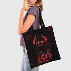Сумка-шопер Slayer - рок 80-х, цвет: 3D-принт — фото 2