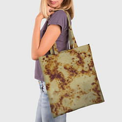 Сумка-шопер Жареный блинчик, цвет: 3D-принт — фото 2
