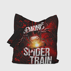 Сумка-шопер Demonic spider-train, цвет: 3D-принт