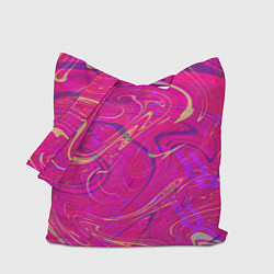 Сумка-шопер Розовая абстракция, цвет: 3D-принт