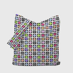 Сумка-шоппер Разноцветный геометрический рисунок