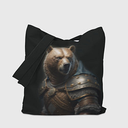 Сумка-шопер Медведь в доспехах, цвет: 3D-принт
