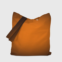 Сумка-шопер Кислотный оранжевый с градиентом, цвет: 3D-принт
