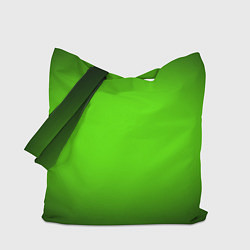 Сумка-шоппер Кислотный зеленый с градиентом
