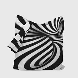 Сумка-шоппер Оптические иллюзии зебра