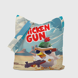 Сумка-шопер Chicken Gun, цвет: 3D-принт