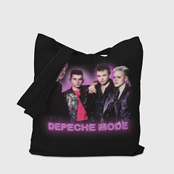 Сумка-шоппер 80s Depeche Mode neon