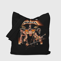 Сумка-шопер Metallica - метал-группа, цвет: 3D-принт