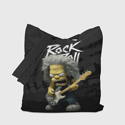 Сумка-шопер Rock and Roll Simpsons, цвет: 3D-принт