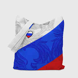 Сумка-шопер Сердечко - Россия, цвет: 3D-принт