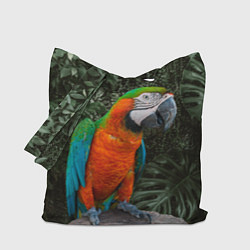 Сумка-шопер Попугай Макао, цвет: 3D-принт