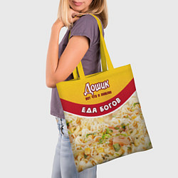 Сумка-шопер Дошик, лапша еда богов, цвет: 3D-принт — фото 2