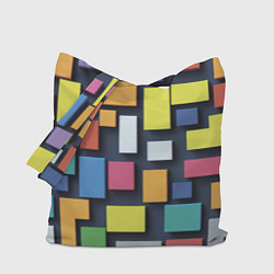 Сумка-шоппер Тетрис цветные кубики
