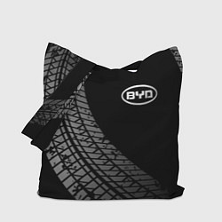 Сумка-шопер BYD tire tracks, цвет: 3D-принт