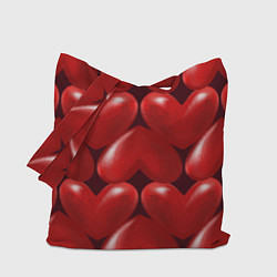 Сумка-шоппер Red hearts
