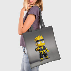 Сумка-шопер Bart Simpson - ninja - Japan, цвет: 3D-принт — фото 2