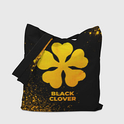 Сумка-шопер Black Clover - gold gradient, цвет: 3D-принт