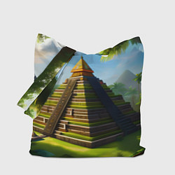 Сумка-шопер Пирамида индейцев майя, цвет: 3D-принт