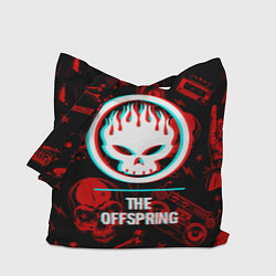 Сумка-шопер The Offspring rock glitch, цвет: 3D-принт
