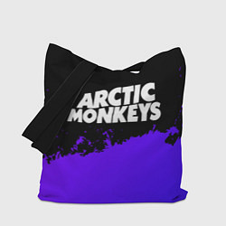 Сумка-шоппер Arctic Monkeys purple grunge