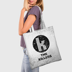 Сумка-шопер The Killers с потертостями на светлом фоне, цвет: 3D-принт — фото 2