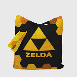 Сумка-шопер Zelda - gold gradient, цвет: 3D-принт