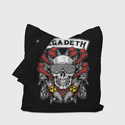 Сумка-шопер Megadeth - ядерный череп, цвет: 3D-принт