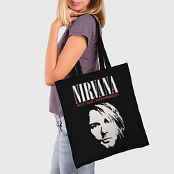 Сумка-шопер Nirvana - Kurt Cobain, цвет: 3D-принт — фото 2