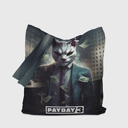 Сумка-шопер Pay day 3 cat, цвет: 3D-принт