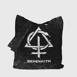 Сумка-шопер Behemoth с потертостями на темном фоне, цвет: 3D-принт