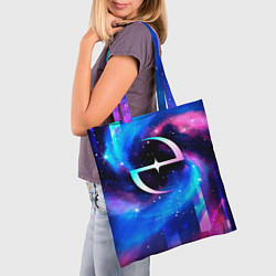 Сумка-шопер Evanescence неоновый космос, цвет: 3D-принт — фото 2