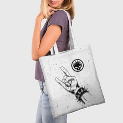 Сумка-шопер The Offspring и рок символ, цвет: 3D-принт — фото 2