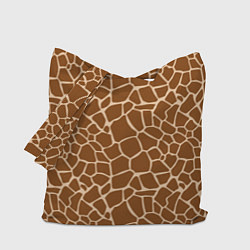 Сумка-шопер Пятнистая шкура жирафа, цвет: 3D-принт
