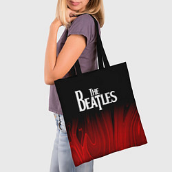 Сумка-шопер The Beatles red plasma, цвет: 3D-принт — фото 2