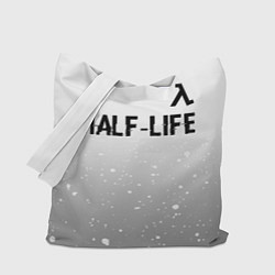 Сумка-шопер Half-Life glitch на светлом фоне: символ сверху, цвет: 3D-принт