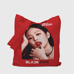 Сумка-шопер Blackpink Beautiful Jennie, цвет: 3D-принт