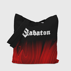 Сумка-шопер Sabaton red plasma, цвет: 3D-принт