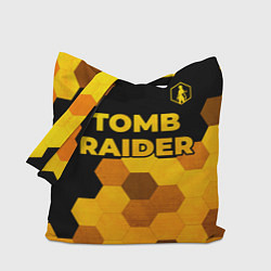 Сумка-шопер Tomb Raider - gold gradient: символ сверху, цвет: 3D-принт