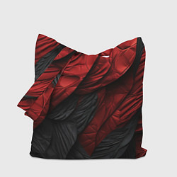 Сумка-шопер Red black texture, цвет: 3D-принт