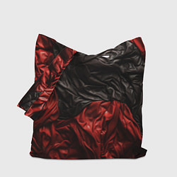 Сумка-шопер Black red texture, цвет: 3D-принт